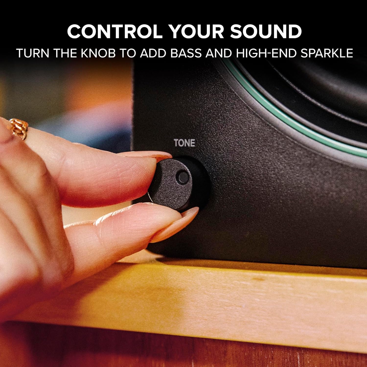 Mackie CR3.5 3.5" Creative Reference Powered Studio Monitors with Tone Knob and Location Switch — Active Speakers for Music Production, Desktop Computer, Gaming, HiFi Listening - Image 2