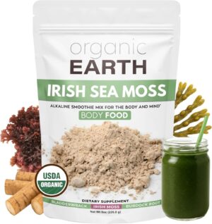 Organic Earth Irish Sea Moss Powder...