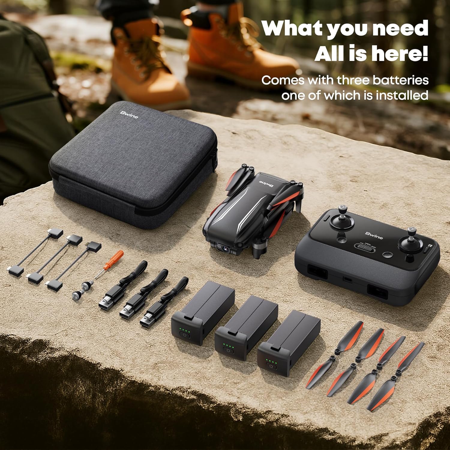 Bwine F7MINI 4K Video 8K Photo Drones with Camera for Adults, 3-Axis Gimbal EIS, 96Mins, 249g FAA-exempt, Over 6KM Transmission, AI GPS Smart Return, Follow, Waypoint, Orbit Fly, Better for Beginner - Image 8