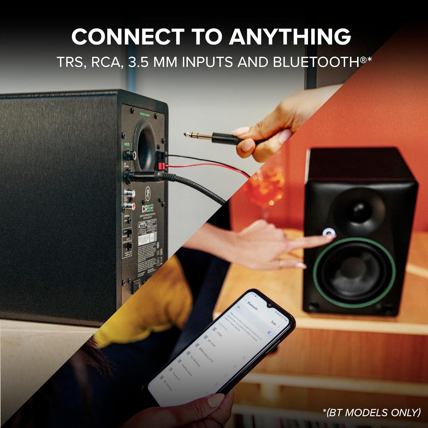 Mackie CR3.5 3.5" Creative Reference Powered Studio Monitors with Tone Knob and Location Switch — Active Speakers for Music Production, Desktop Computer, Gaming, HiFi Listening - Image 4