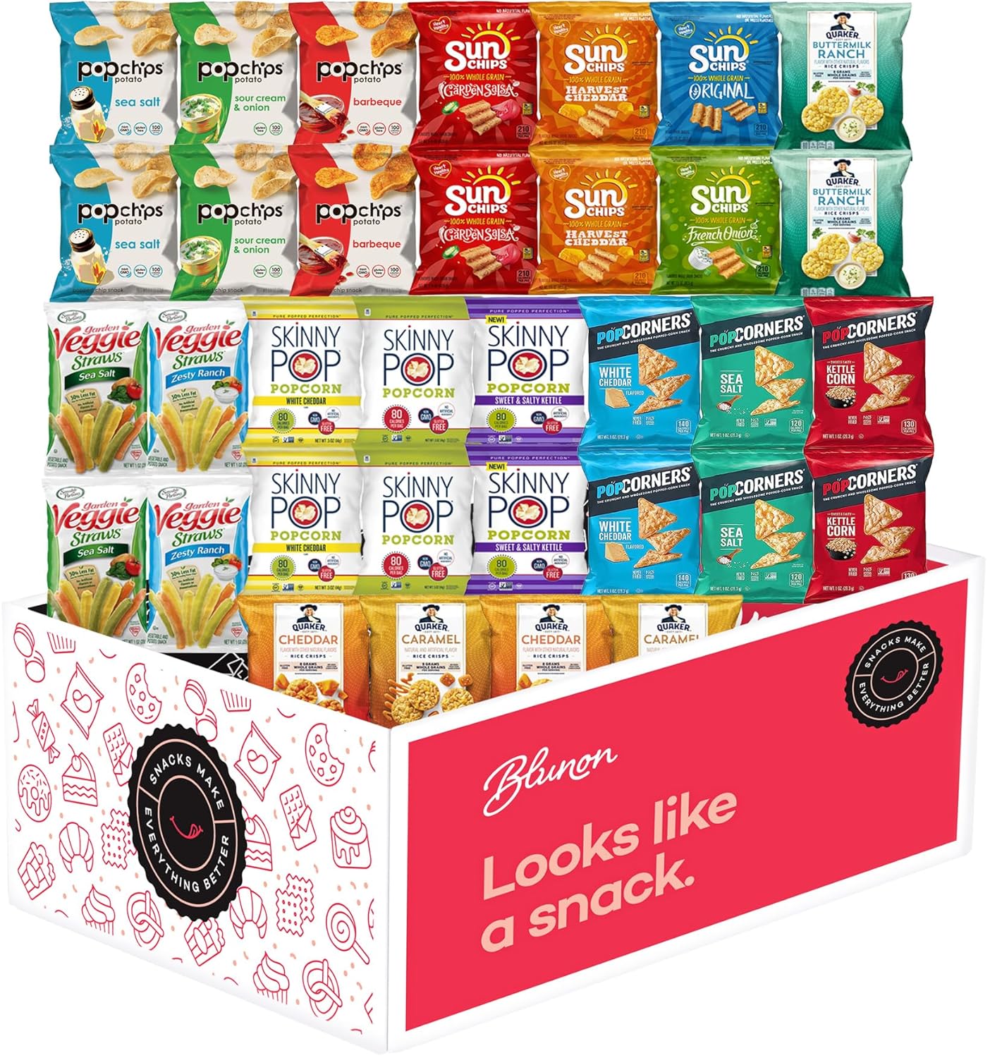 Snacks Variety Pack for Adults - Snack Box Care Package Gift Box - Bulk Healthy Snack Bag Assortment (34 pack) - Image 2