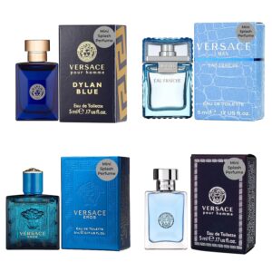 Versace Cologne for Men Set of 4 Mi...