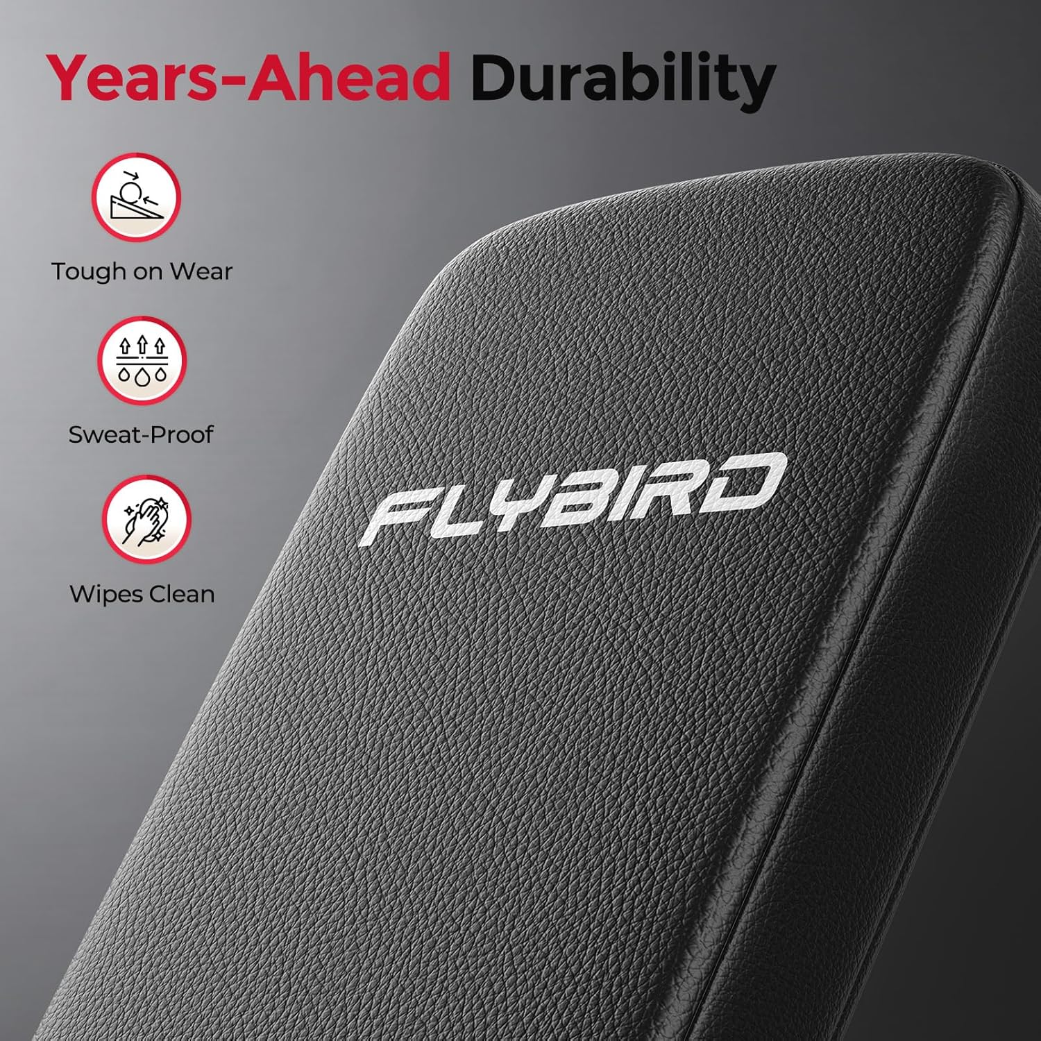 FLYBIRD WB5 Weight Bench, ASTM-Certified 800LBS Adjustable Weight Bench Workout Bench Foldable for Home Gym, 90° to -30° FID and 30in Extended Backrest for Bench Press Strength Training Exercise - Image 6