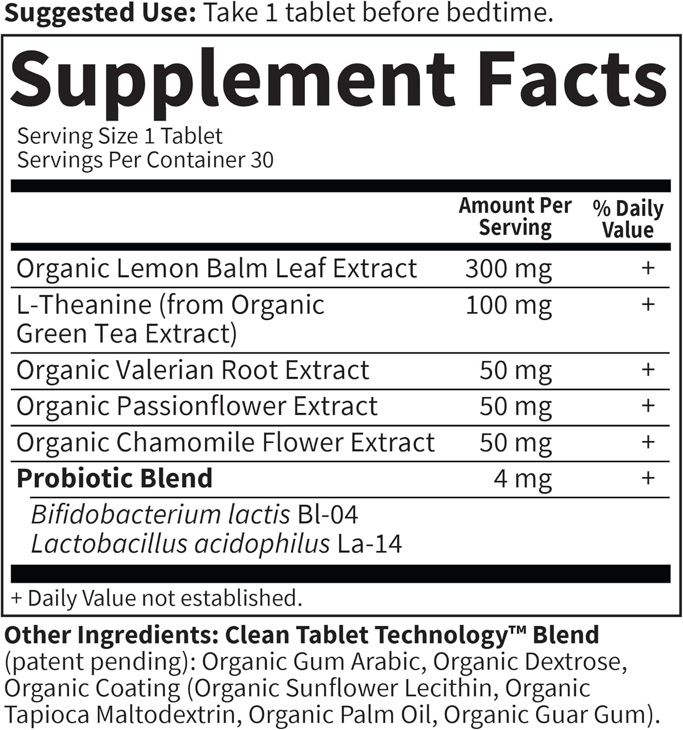 Garden of Life Organics Sleep Well Rest & Refresh Tablets with Lemon Balm, Green Tea Extract, Chamomile & Probiotics – Support for Restful Sleep & Relaxation, Non-GMO, Gluten-Free, Vegan, 30 Tablets - Image 7