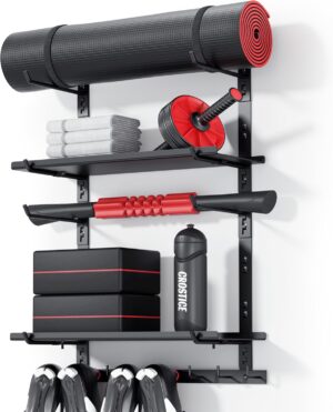 Home Gym Storage Shelf Only, Adjust...