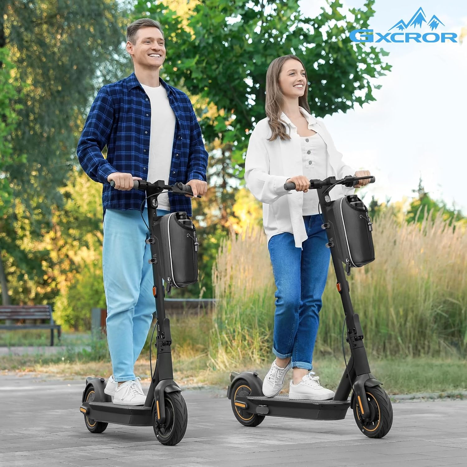 GXCROR Electric Scooter Bag 2L Large Capacity, Waterproof Front Hanging Storage Bag, Portable Handlebar Bag for Carrying Phone, Bottle, Charger Tools - Image 8