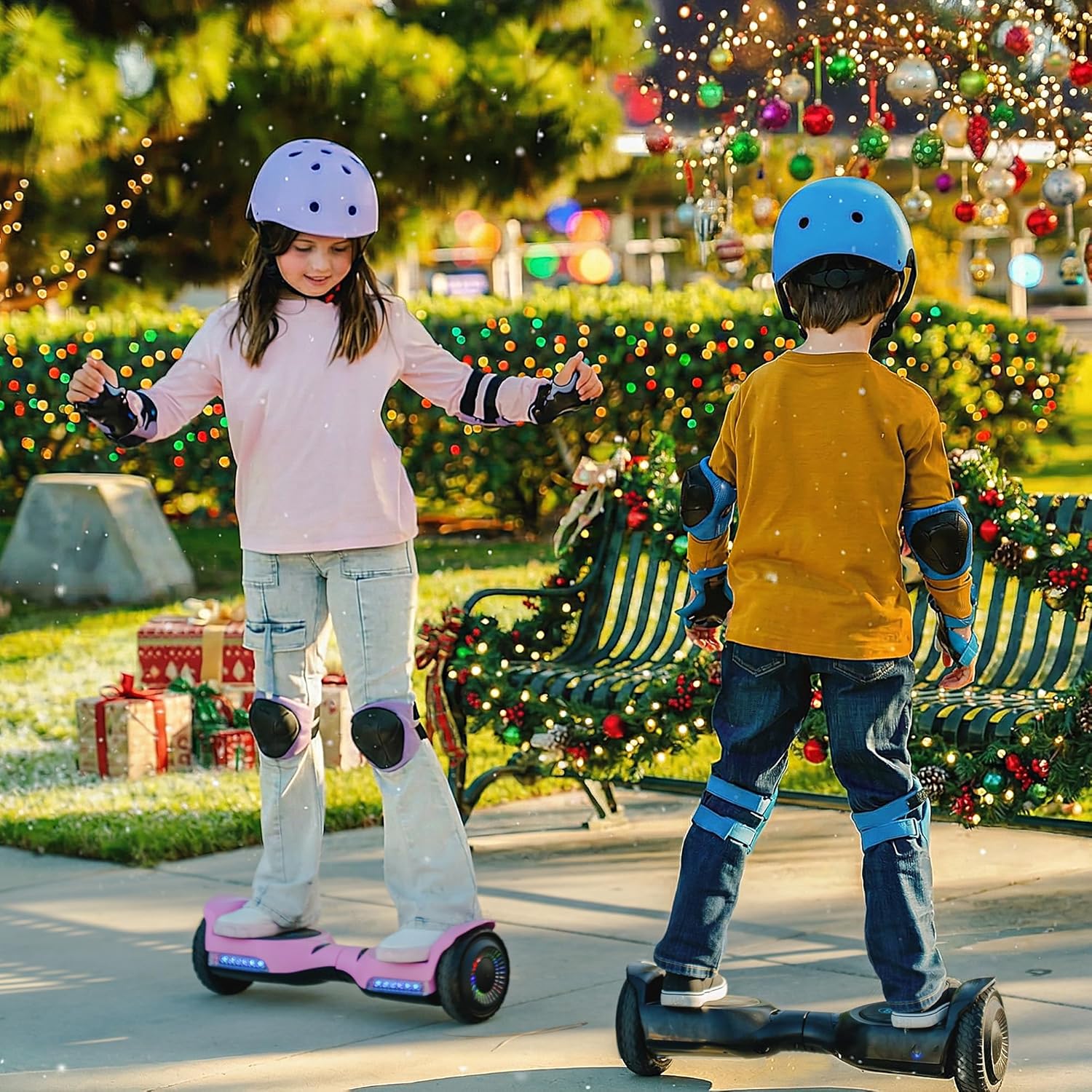 Gyroor Self Balancing Scooter New G13 All Terrain Balancing Scooter with LED Lights, Self Balancing Off Road with Bluetooth for Kids ages 6-12 and Adults-Black - Image 6