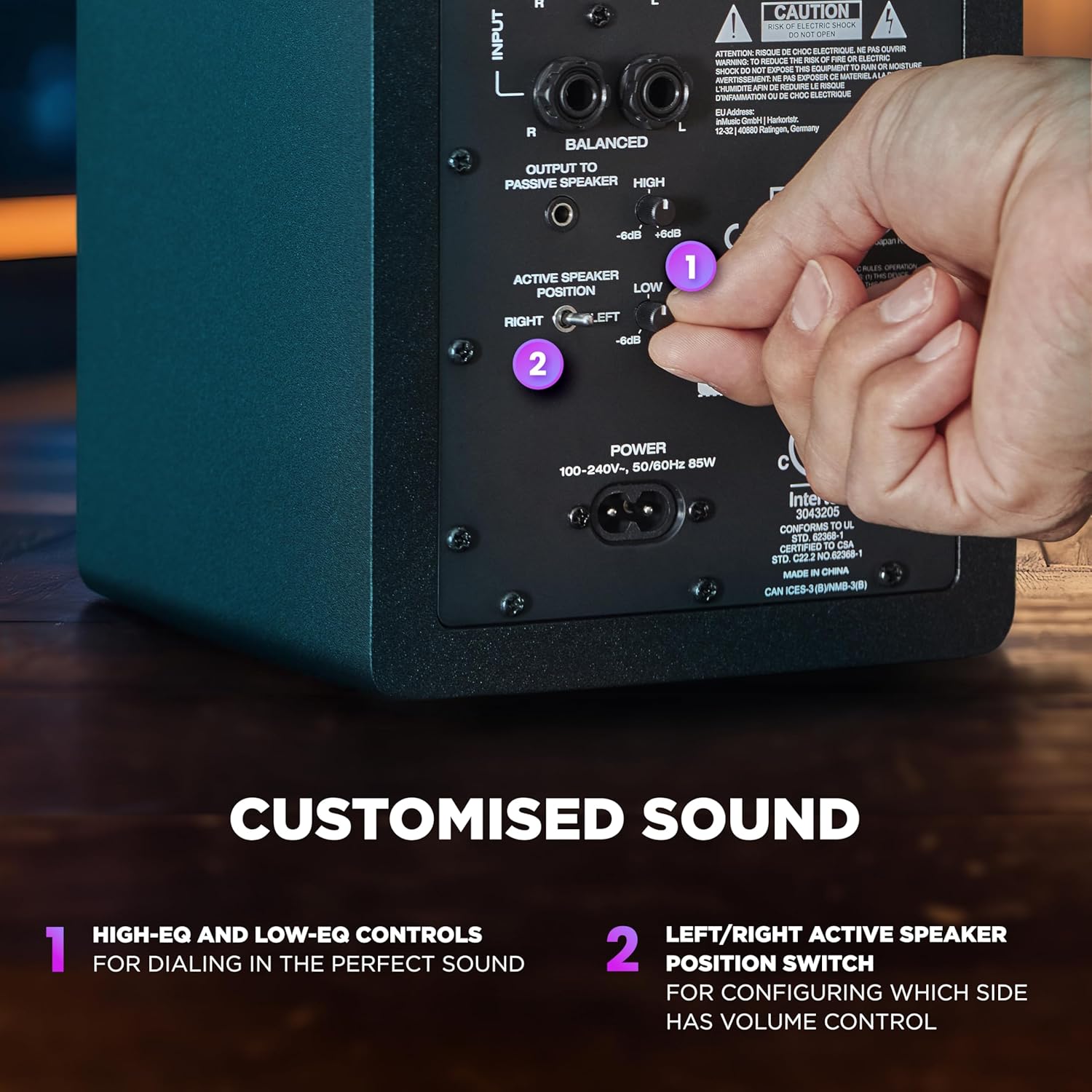 M-AUDIO BX4 Pair 4.5" Studio Monitors, HD PC Speakers for Recording and Multimedia with Music Production Software - Image 4