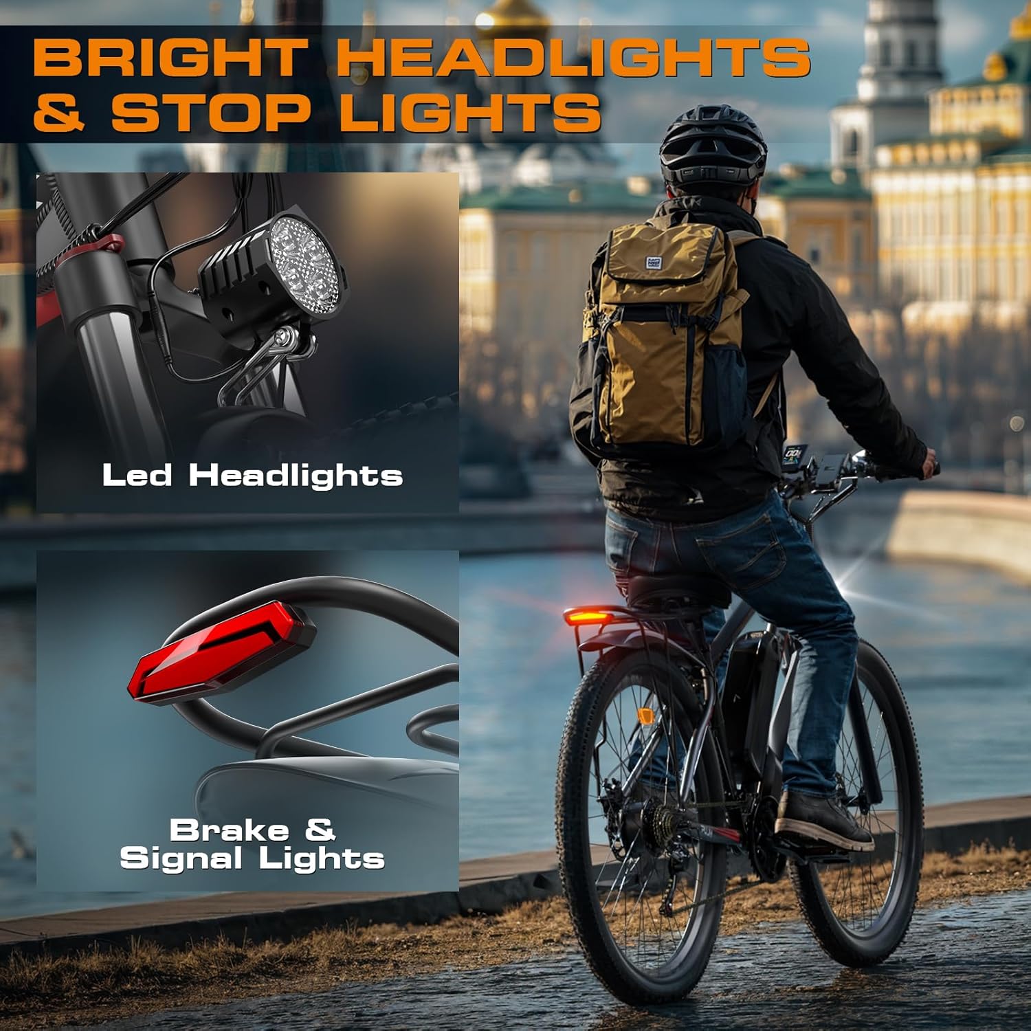 2000W Electric Bike for Men Women 48V 17.5Ah Battery, 29'' Fast Ebike,Max 34 Mph to 80 Miles, Front Suspension Class 3, Snow Off Road Commuter Mountain E-Bike for Adults - Image 6