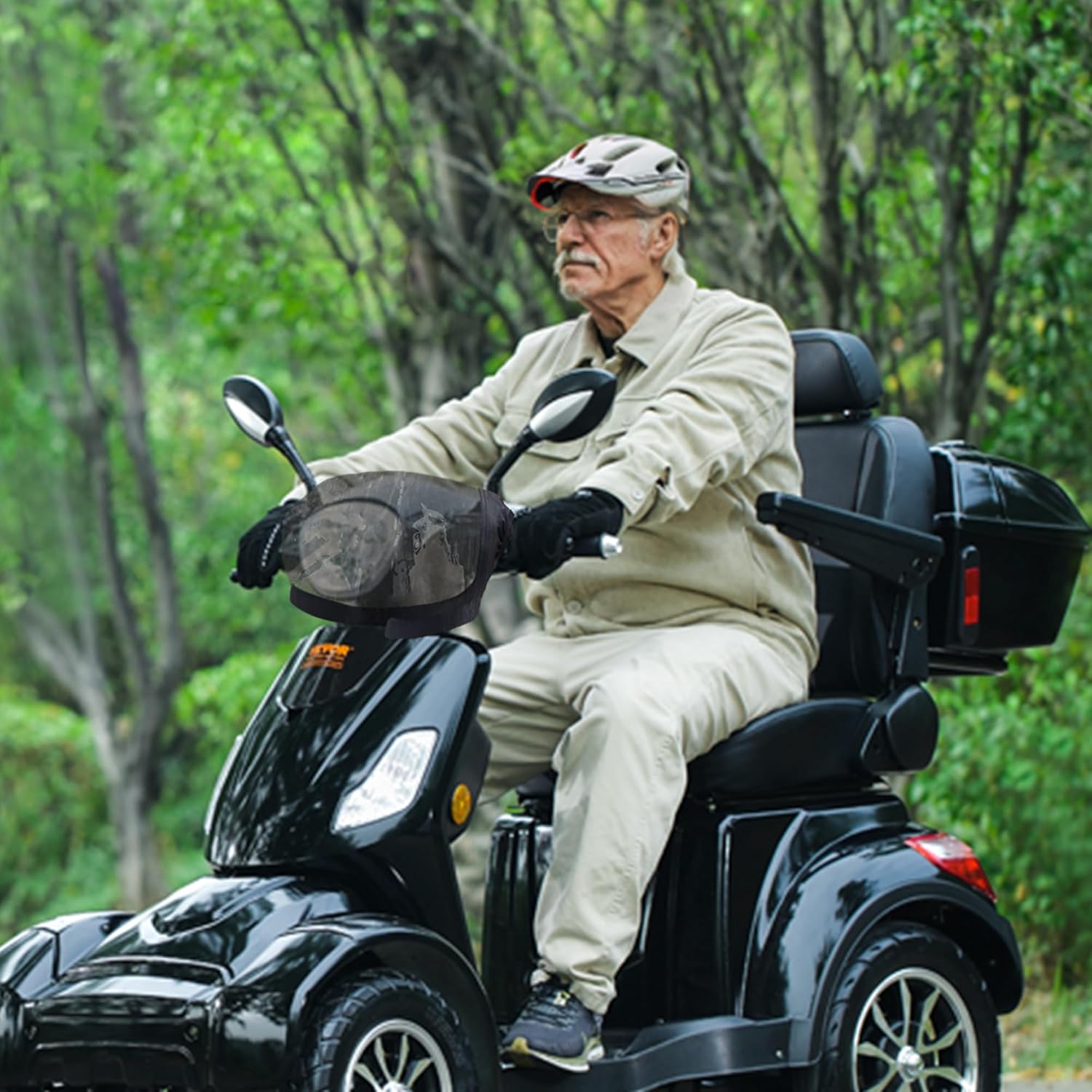 Mobility Scooter Control Panel Cover , Waterproof Mobility Scooter Tiller Accessories Universal Fit, Protection from Sun, Snow, Dust, Wind, & Rain - Image 6