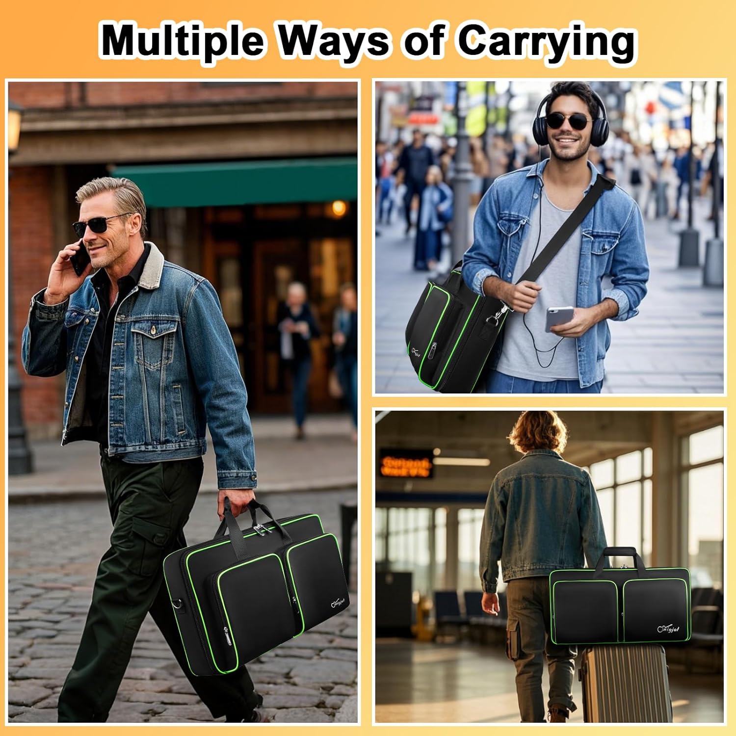 SNIGJAT DJ Controller Case for DDJ FLX4 / DDJ 400 / DDJ REV1, Padded DJ Controller Bag with 2 Pockets for Cables, Accessories, DJ Carrying Case with Adjustable Shoulder Strap for DJ Equipment - Image 7