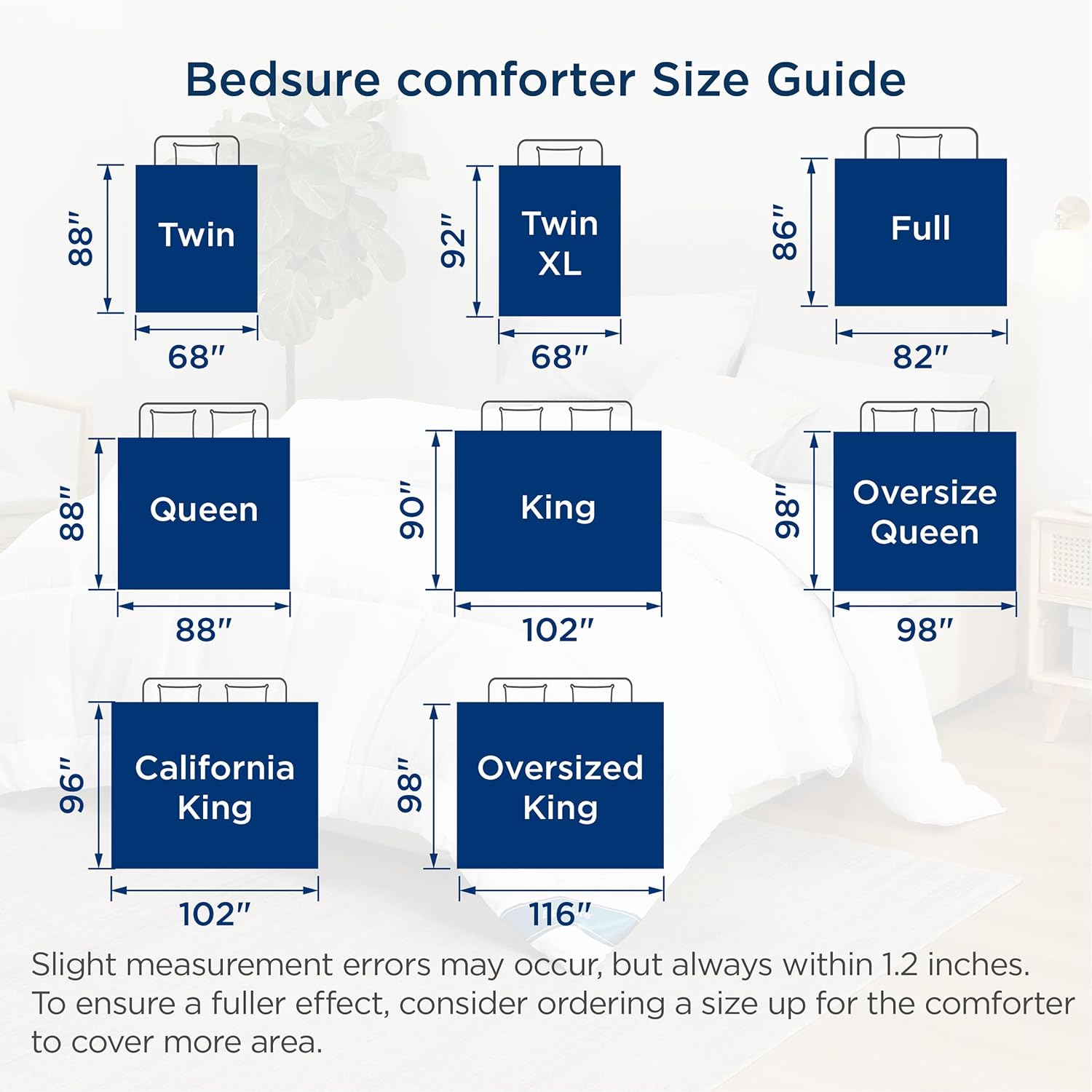 Bedsure Comforter Duvet Insert - Quilted Comforters Queen Size, All Season Duvet, GentleSoft Down Alternative Bedding Blanket, with 8 Tabs, Gifts for Women/Men, White, Queen 88 x 88 Inches - Image 8