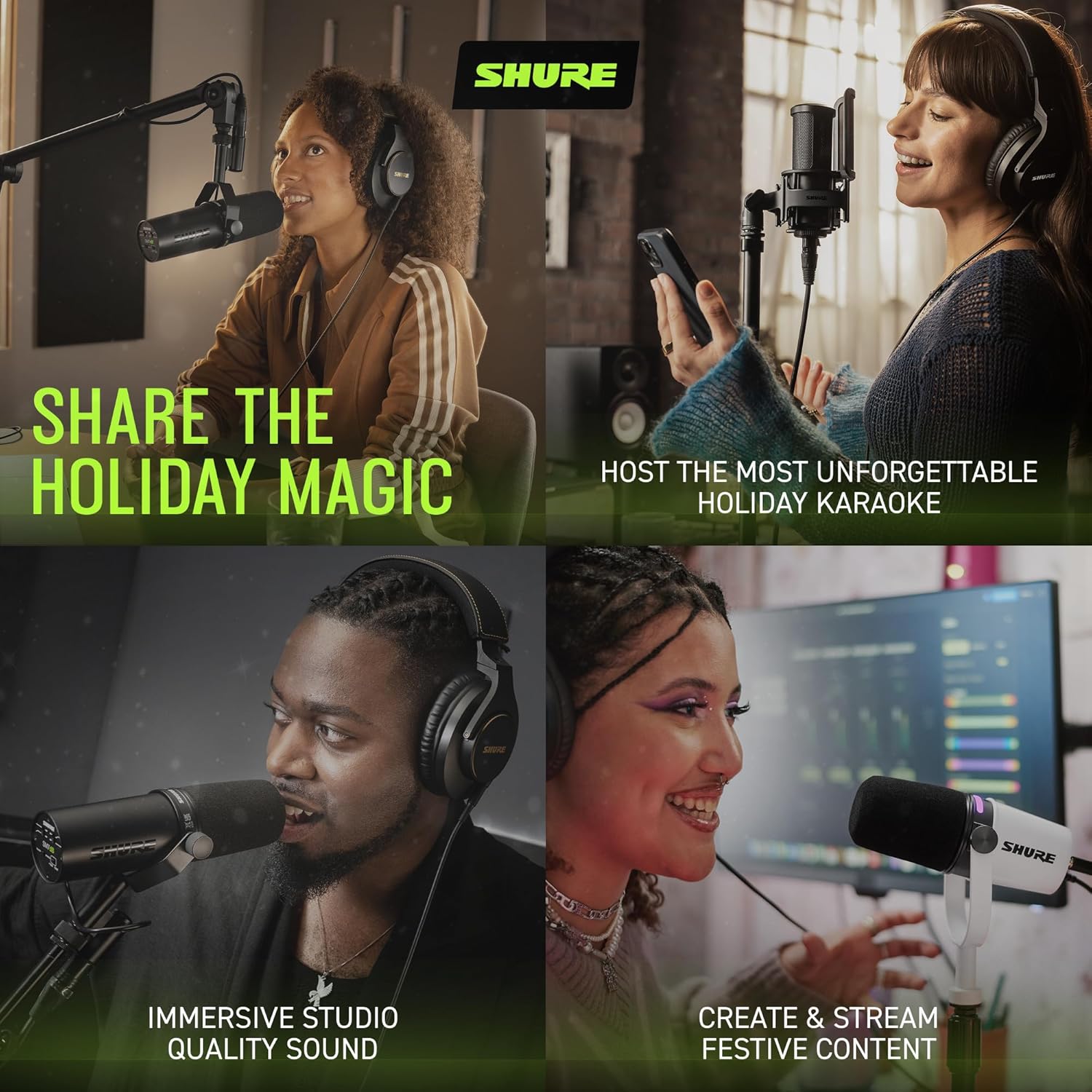 Shure SM4 Studio Recording Microphone Kit, XLR Home Studio Condenser Mic with Mix-Ready Audio - All-Metal Construction, Includes Detachable Magnetic Pop Filter & Shock Mount (SM4-K-KIT) - Image 10