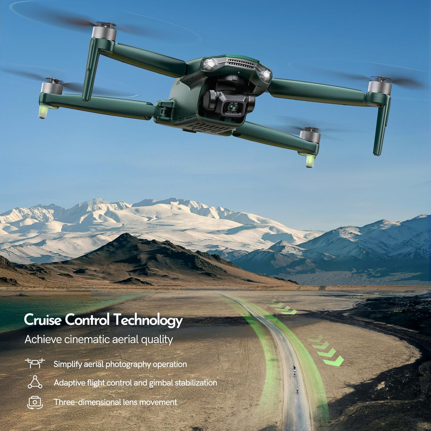 G11PRO 6K Drone with Camera for Adults, 4K/30fps Video, 3-Axis Brushless Gimbal, 70mins Flight Time with 2 Batteries, 10000ft Long Range, FAA compliance, Professional Drone with Auto Return - Image 6