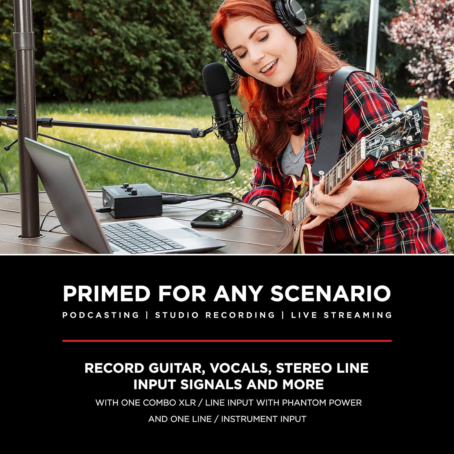 M-AUDIO M-Track Solo USB Audio Interface for Recording, Streaming and Podcasting with XLR, Line and DI Inputs, Plus a Software Suite Included - Image 3