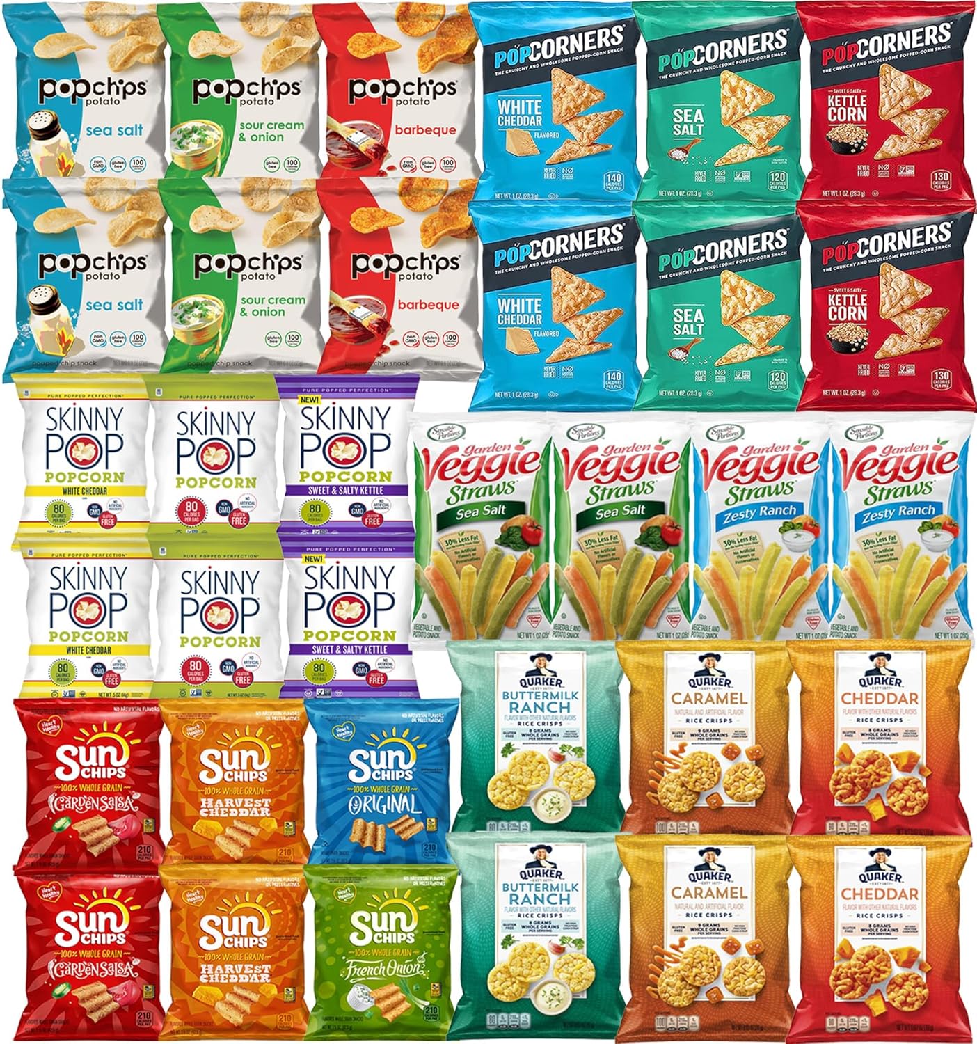 Snacks Variety Pack for Adults - Snack Box Care Package Gift Box - Bulk Healthy Snack Bag Assortment (34 pack) - Image 4