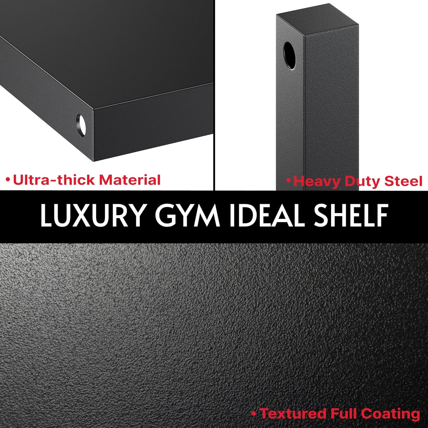 Home Gym Storage Shelf Stand Only, Adjustable Weight Rack for Dumbbells Plus Extra Upper Drawer, for Weight, Mat and Workout Equipment, Large Capacity Gym Organizer with 4-Tier, Easy-assembly - Image 6