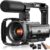 8K Video Camera 88MP UHD WiFi Vlogging Cameras for YouTube 18X Digital Zoom IR Night Vision 3.0” Touch Screen Camcorder with 32GB Card, Microphone, Lens Hood, Stabilizer, Remote, Two Batteries