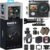 AKASO Brave 4 Action Camera 4K 30fps Ultra Hd Video 20MP Photo, EIS, WiFi Remote Control, 2X Batteries, Waterproof Underwater Camera for Snorkel, Travel, Motorcycle, Bicycle, Helmet Accessories Kit