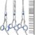 Professional 4 in 1 Dog & Cat Grooming Scissors Kit with Safety Round Tips,Sharp & Durable,Dog Shears for Grooming – Includes Straight, Curved, Thinning Scissors and Comb – Premium Pet Supplies