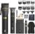 GTS Hair Clippers for Men Professional, Beard Trimmer Kits & Sets, Cordless Mens Hair Trimmer, Electric Shavers, Haircutting Machine with LED Display, for Barber 4 in 1