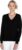 JENNIE LIU Women’s 100% Pure Cashmere Long Sleeve Pullover V Neck Sweater