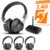 Avantree Quartet 2 – Wireless Group Listening Headphones & Transmitter for TV, Church, Classroom, Silent Discos, Plug & Play, 2.4GHz Expandable Multi-Headphone System with Low Latency & Clear Voice