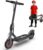 WERHY Foldable Electric Scooter, 350W Motor, Max 12/16Miles Long Range, 19 MPH Max Speed, 8.5″ Solid Tire, Lightweight Foldable E-Scooter with Dual Braking, Digital Display, Cruise Control