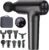 cotsoco Massage Gun Deep Tissue, Muscle Massage Gun with 9 Attachment Heads 20 Speeds & Silent Brushless Motor for Pain Relief, Handheld Percussion Back Massager Gun for Athletes (Black)