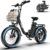 1300W/1800W Folding Electric Bike for Adults, 75-86 Miles PAS Range, 52V 13Ah/18.2Ah Removable Battery, 20″ Fat Tire Electric Bicycle, 20MPH 7-Speed Commuter Ebike, Max 330LBS, UL2849 Certified
