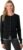 JENNIE LIU Women’s 100% Cashmere Button Front Long Sleeve Crewneck Cardigan Sweater